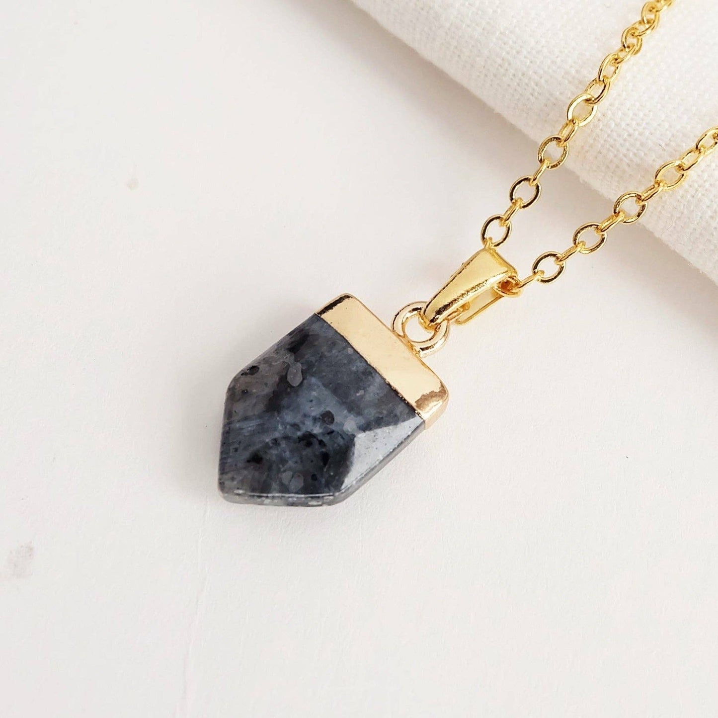 Larvikite Gemstone Necklace