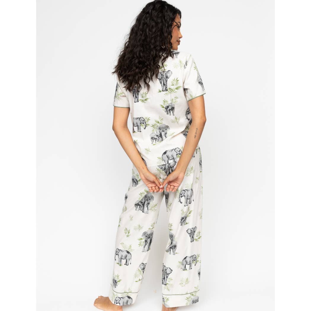 Eloise Cream Elephant Pyjama Set