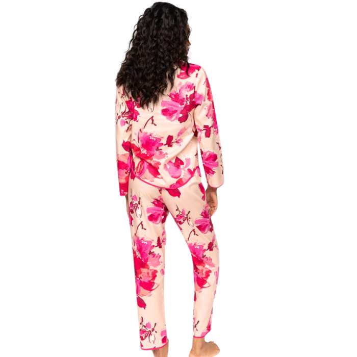 Aria Peach Floral Pyjama Set