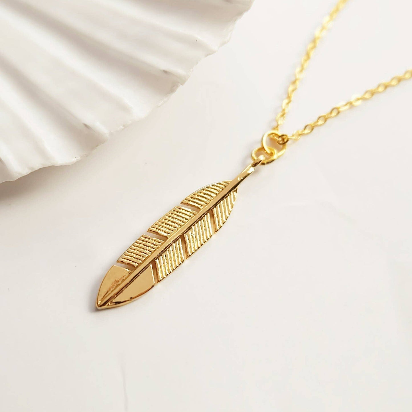 Feather Charm Necklace