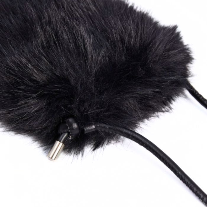 Black Small Faux Fur Cross Body Bag