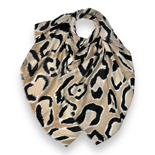 Large Leopard Print Scarf