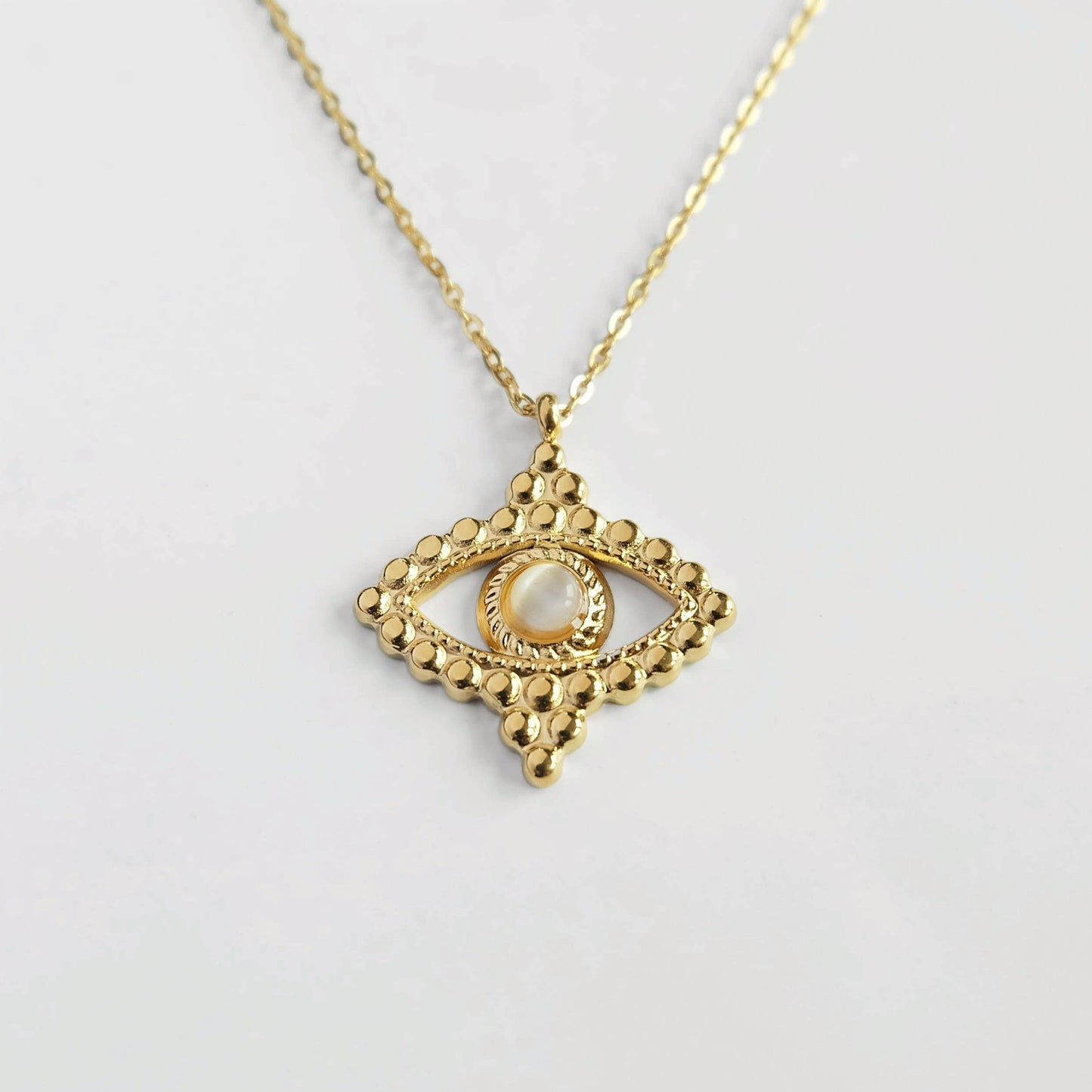 Mystical Eye Gold Necklace