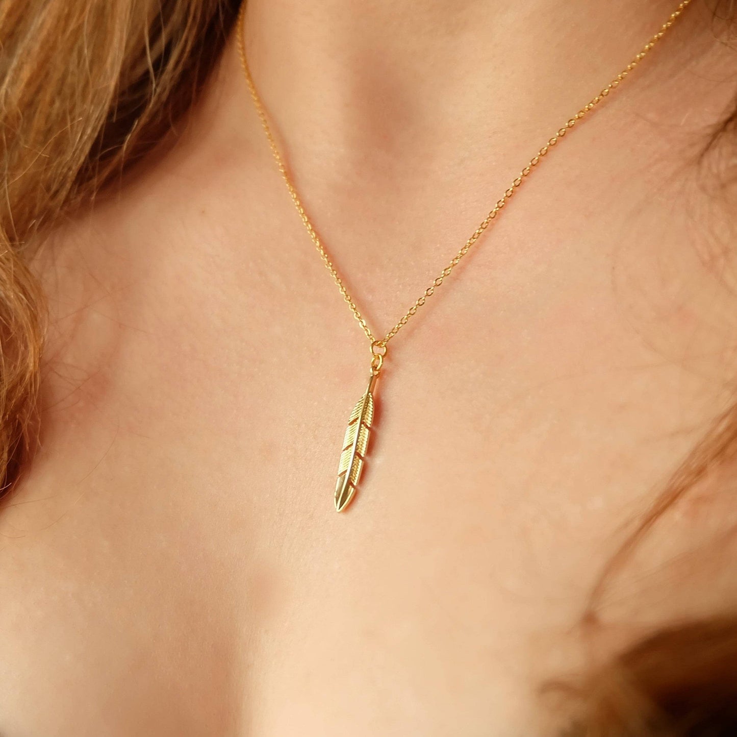 Feather Charm Necklace