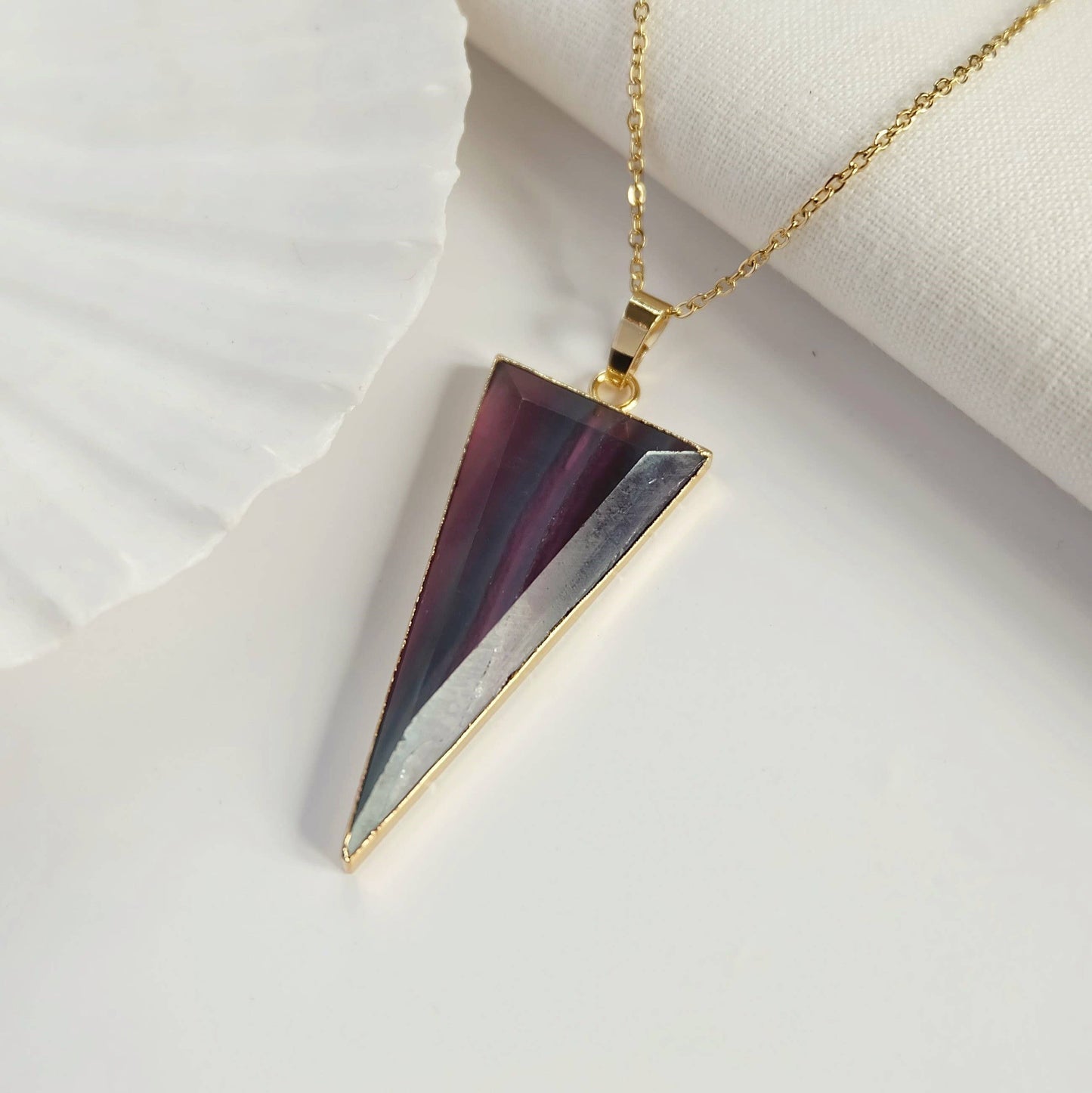 Fluorite Gemstone Pendant