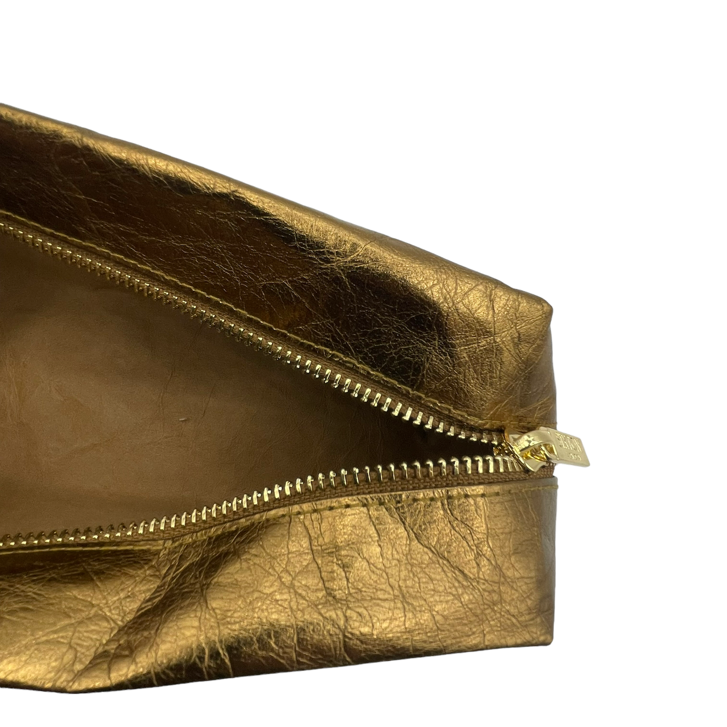 Large bronze make-up bag