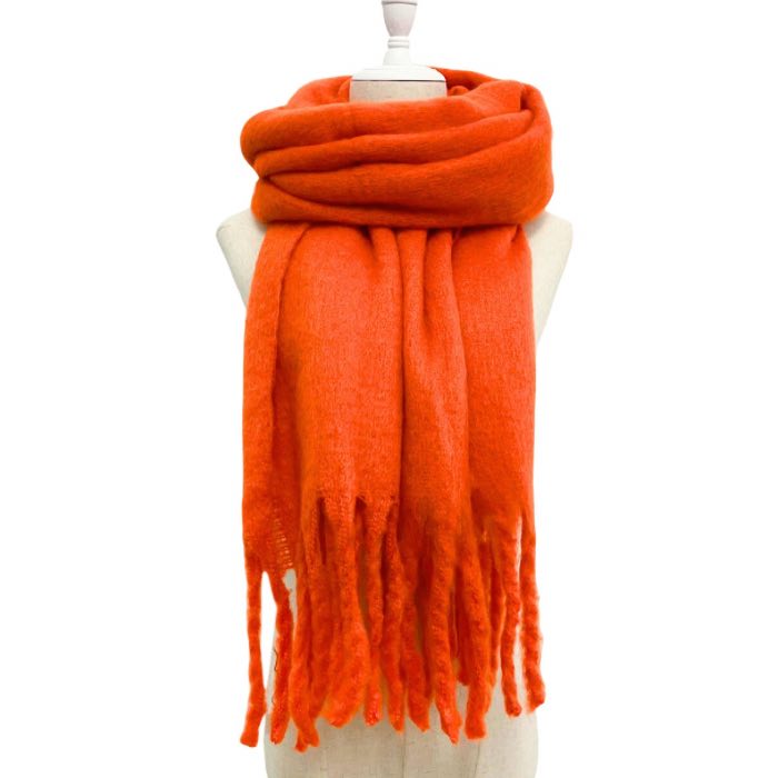 Orange Heavyweight Blanket Scarf