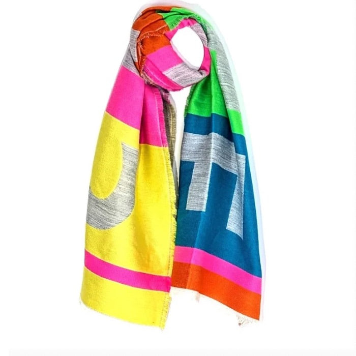 Bright Letter mid weight scarf