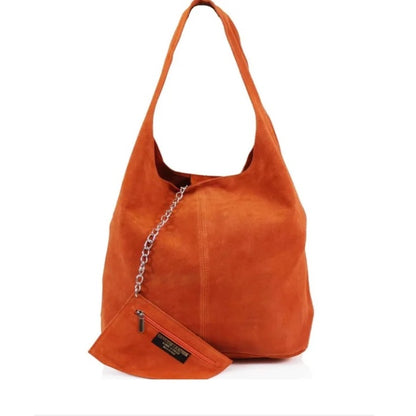 Orange Suede Bag