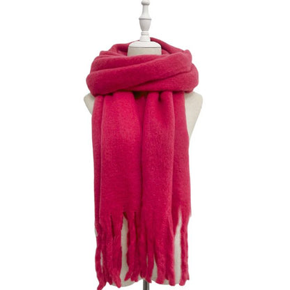 Hot Pink Heavyweight Blanket Scarf