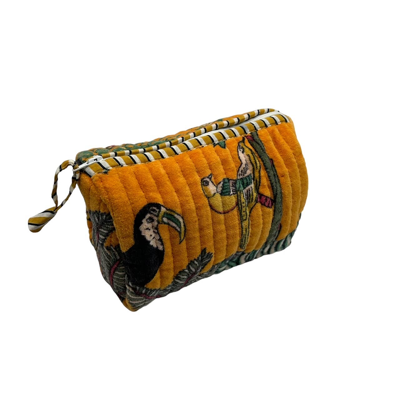 Madagascar make up bag in gold