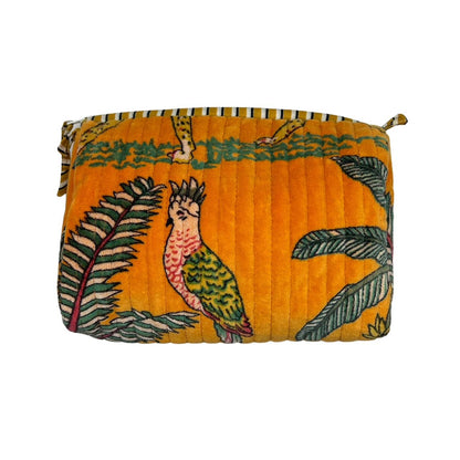 Madagascar make up bag in gold